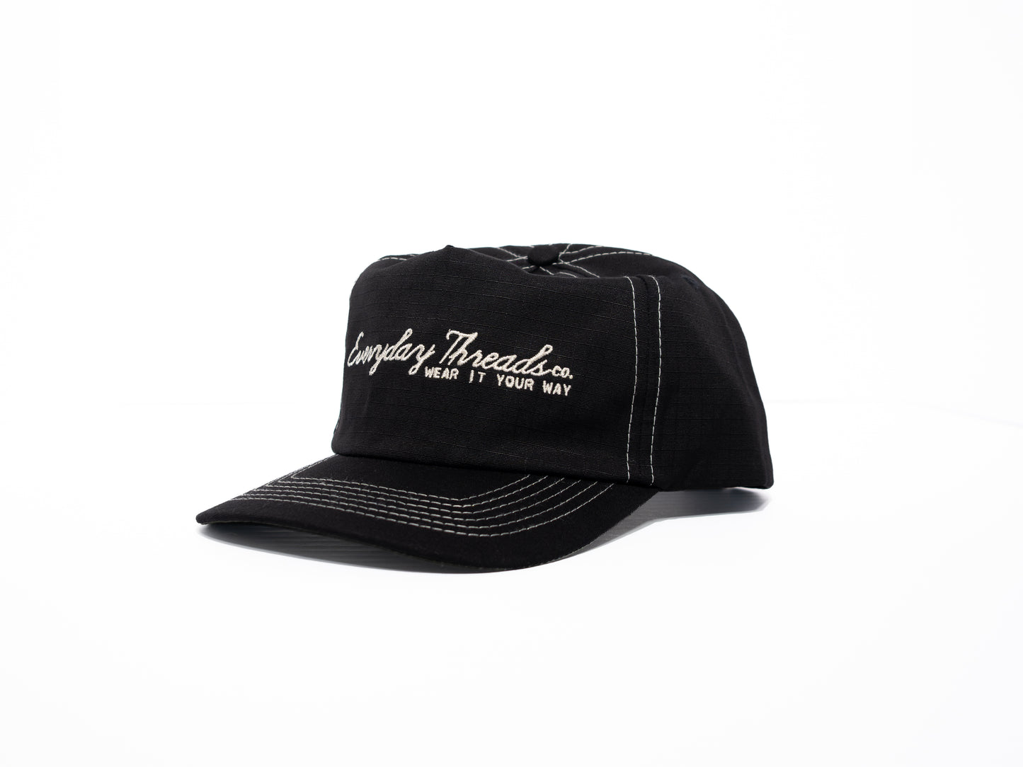 script logo hat