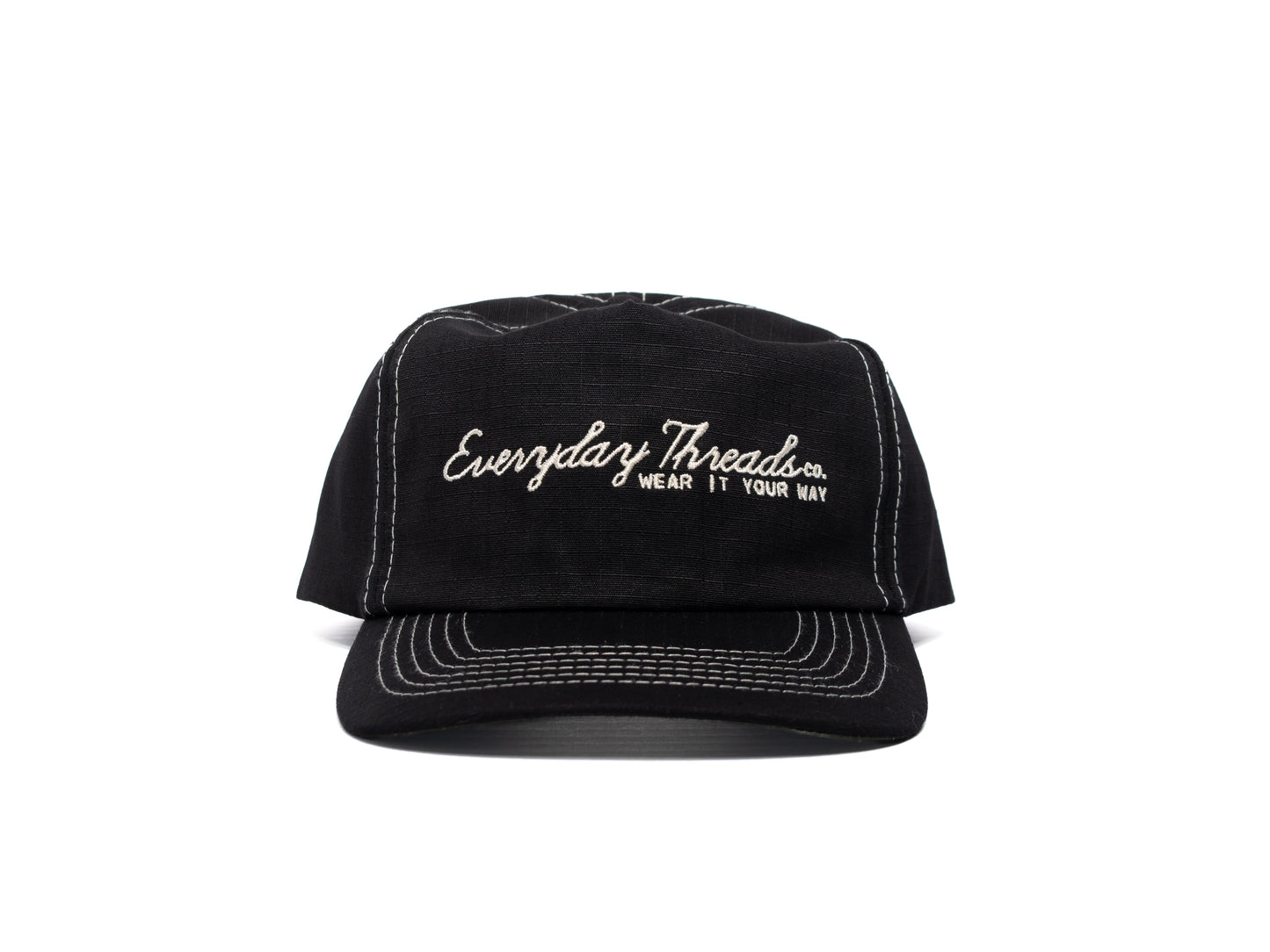 script logo hat